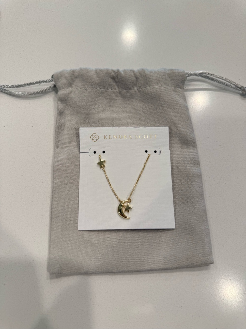 Kendra Scott Gold Moon & Star Pendant Necklace